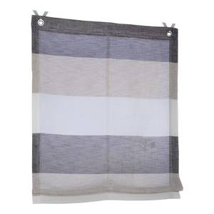 Raffrollo Marit I Webstoff - Grau / Beige / Weiß - 80 x 120 cm - Grau - 80 x 120 cm