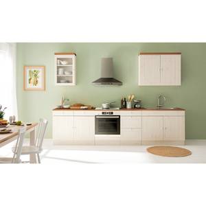 Meuble bas cuisine Lillehammer III Pin massif - Pin blanc / Pin couleur miel