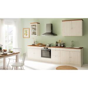 Meuble bas cuisine Lillehammer I Pin massif - Pin blanc / Pin couleur miel