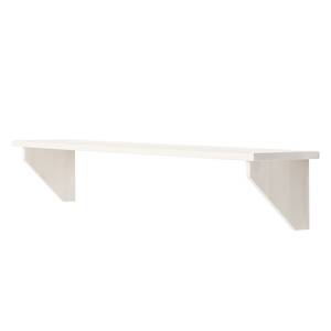 Étagère murale Lillehammer Pin massif - Pin blanc - Largeur : 100 cm