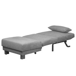 Schlafsofa Tenorio Microfaser - Grau - Breite: 80 cm