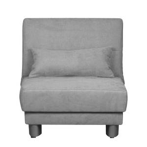 Canapé convertible Tenorio Microfibre - Gris - Largeur : 80 cm