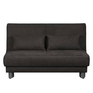 Canapé convertible Tenorio Microfibre - Noir - Largeur : 140 cm