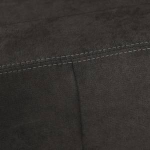 Canapé convertible Tenorio Microfibre - Noir - Largeur : 140 cm