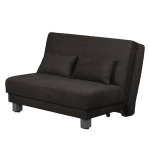 Schlafsofa Tenorio Microfaser - Schwarz - Breite: 120 cm