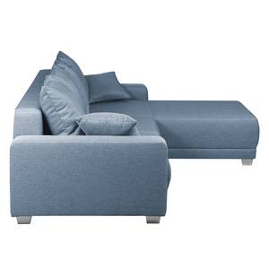 Canapé d’angle Alstrup Tissu - Bleu jean