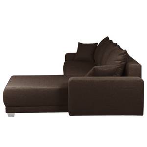 Canapé d’angle Alstrup Tissu - Marron foncé