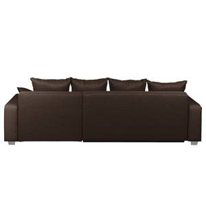 Canapé d’angle Alstrup Tissu - Marron foncé