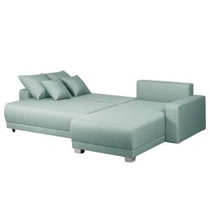 Ecksofa Alstrup Webstoff - Mintgrau