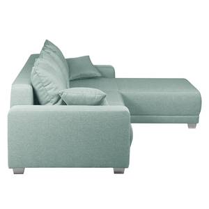 Ecksofa Alstrup Webstoff - Mintgrau