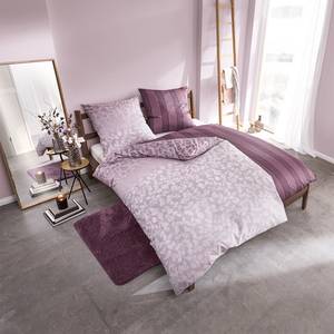 Mako-satijnen beddengoed Florence katoen - Mauve - 155x220cm + kussen 80x80cm