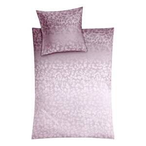 Parure de lit en satin mako Florence Coton - Mauve - 135 x 200 cm + oreiller 80 x 80 cm