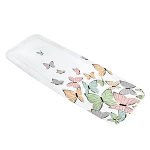 Tapis baignoire antidérapant Butterflies Matière plastique - Blanc / Multicolore