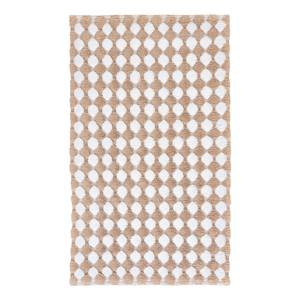 Badteppich Merida Baumwollstoff - Beige - 60 x 100 cm