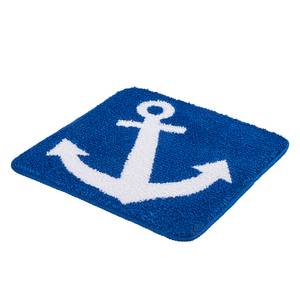 Badmat Anchor textielmix - blauw - 55 x 55 cm