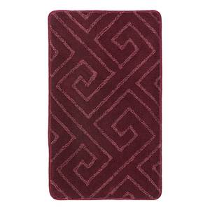 Tapis de bain Jenna Tissu mélangé - Rouge Bordeaux - 60 x 100 cm