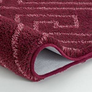 Tapis de bain Jenna Tissu mélangé - Rouge Bordeaux - 60 x 100 cm