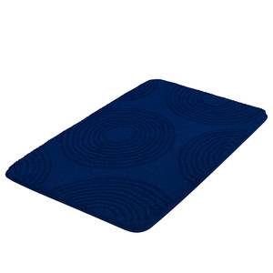 Tapis de bain Cosima Tissu mélangé - Bleu foncé - 60 x 90 cm