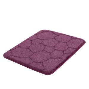 Badmat Soapy textielmix - Bessenkleurig - 50 x 60 cm