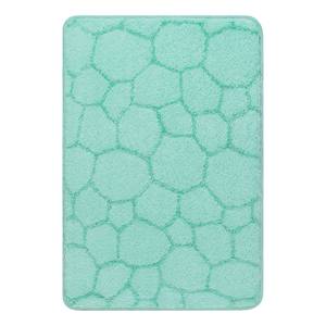Badmat Soapy textielmix - Turquoise - 60 x 90 cm