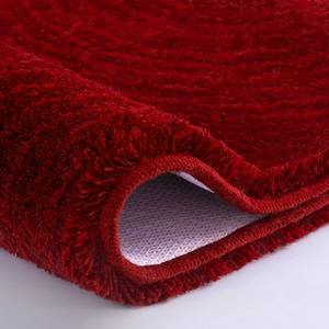 Tapis WC Cosima Tissu mélangé - Rouge Bordeaux