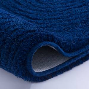 Tapis WC Cosima Tissu mélangé - Bleu foncé