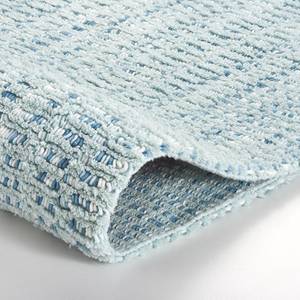 Badteppich Sway Baumwollstoff - Pastellblau - 70 x 120 cm