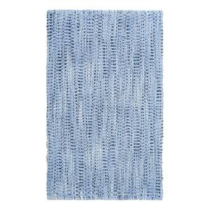 Badteppich Sway Baumwollstoff - Eisblau - 60 x 100 cm
