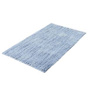 Badteppich Sway Baumwollstoff - Eisblau - 60 x 100 cm