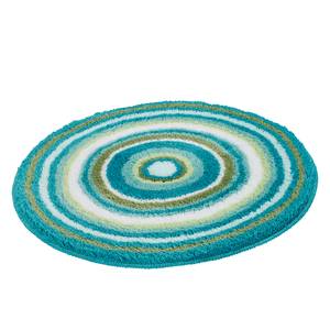 Badmat Mandala textielmix - Groen - Diameter: 80 cm