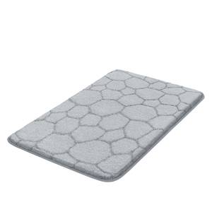 Tapis de bain Soapy Tissu mélangé - Gris clair - 60 x 90 cm