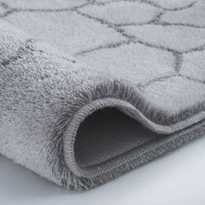 Tapis de bain Soapy Tissu mélangé - Gris clair - 70 x 120 cm