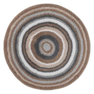 Tapis de bain Mandala Tissu mélangé - Marron clair - Diamètre : 60 cm