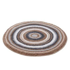 Badteppich Mandala Mischgewebe - Hellbraun - Durchmesser: 60 cm