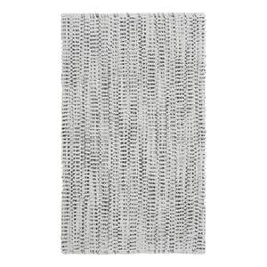 Badteppich Sway Baumwollstoff - Lichtgrau - 60 x 100 cm