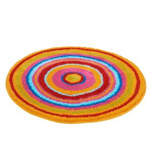 Tapis de bain Mandala Tissu mélangé - Orange - Diamètre : 100 cm