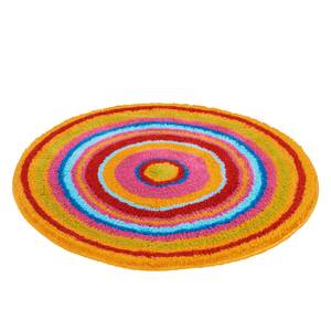 Badmat Mandala textielmix - Oranje - Diameter: 60 cm
