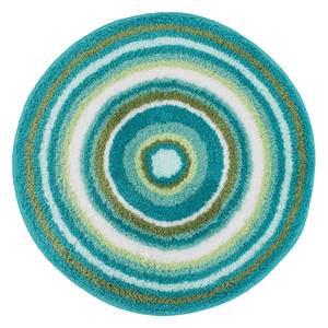 Badmat Mandala textielmix - Groen - Diameter: 100 cm