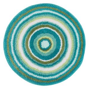 Badmat Mandala textielmix - Groen - Diameter: 60 cm