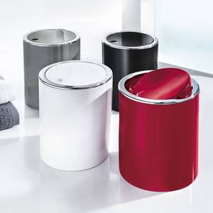 Poubelle salle de bain Clap Matière plastique - Rouge cerise