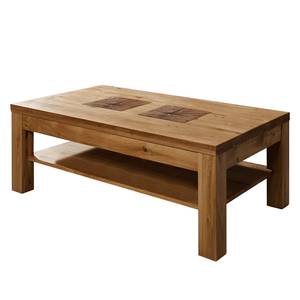 Table basse Darley Chêne sauvage massif - Largeur : 118 cm