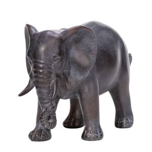 Dekofigur Elefant Polyresin - Grau