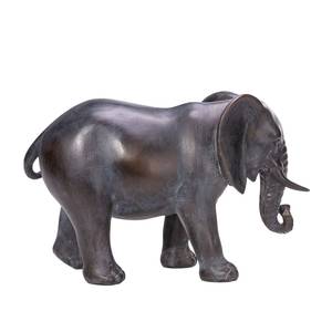 Dekofigur Elefant Polyresin - Grau