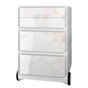 Caisson de bureau easyBox Color I Matière plastique - Blanc