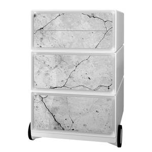 Caisson de bureau easyBox Industrial II Matière plastique - Blanc