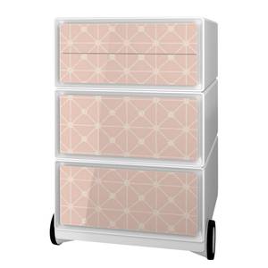 Caisson de bureau easyBox Vintage II Matière plastique - Blanc