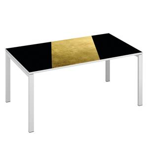 Schreibtisch easyDesk Classic Chic II Gold / Weiß - Breite: 140 cm