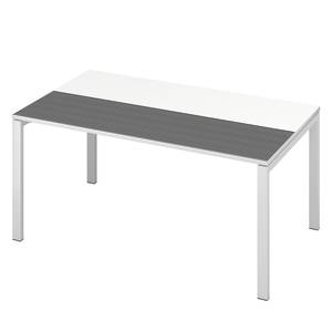Schreibtisch easyDesk Black/White III Weiß / Schwarz - Breite: 140 cm
