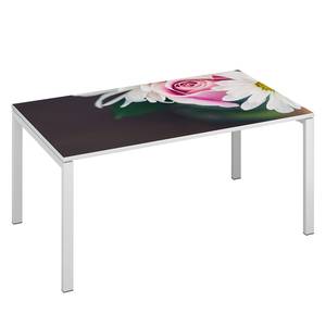 Bureau easyDesk Floral II wit - Breedte: 140 cm