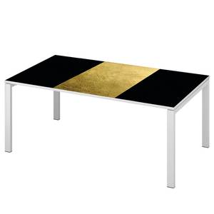 Schreibtisch easyDesk Classic Chic II Gold / Weiß - Breite: 160 cm